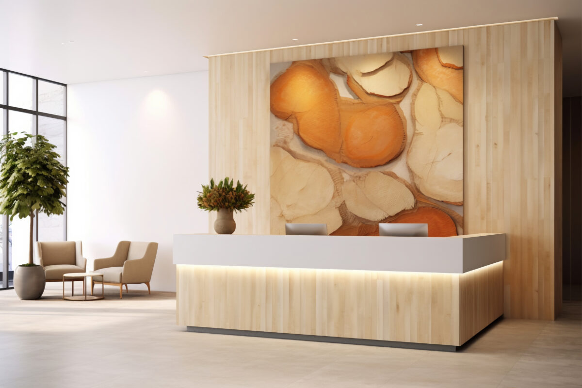 office reception design